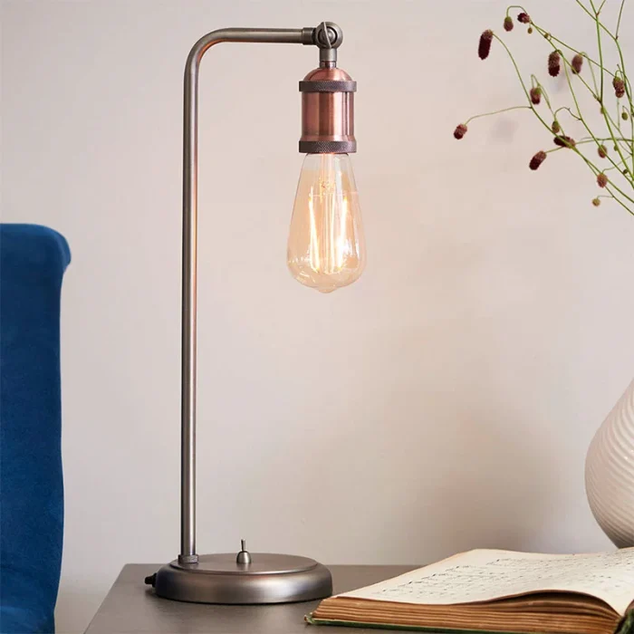 Adjustable Copper Table Lamp