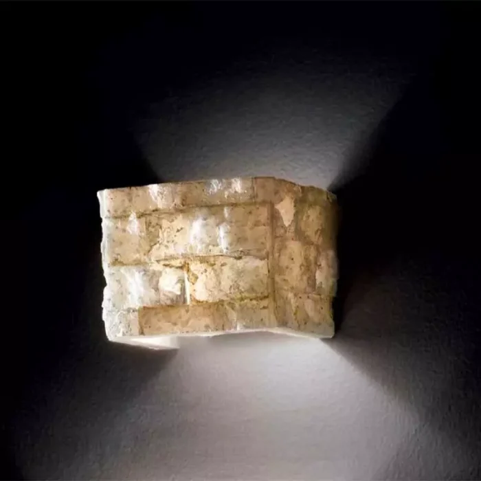 Alabaster Tile Effect Wall Light