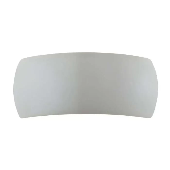 Ceramic wall sconce light in white colour