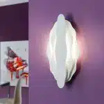 LED White Tiered Wall Light