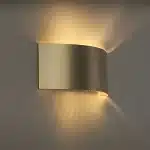 Modern Gold Curved Wall Light