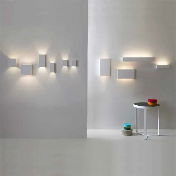 Square Ceramic Wall Washer Light 14CM