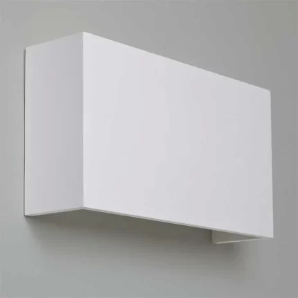 Square White Plaster Wall Washer Light