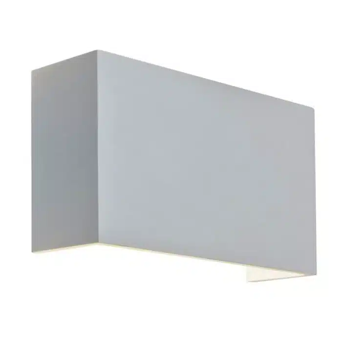 Square White Plaster Wall Washer Light