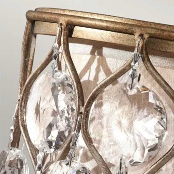 Sunflower Crystals Wall Light