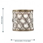 Sunflower Crystals Wall Light