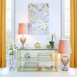 3 Tier Console Table Gold 140CM