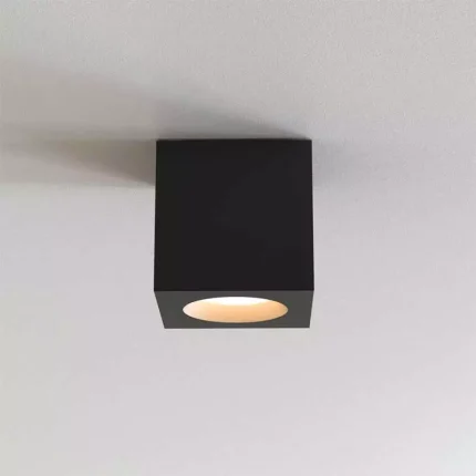 85MM Square Ceiling Light Black