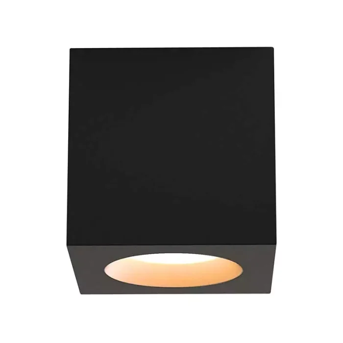 85MM Square Ceiling Light Black