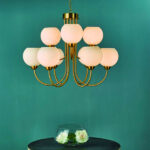 brass globe pendant light