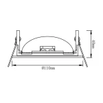 9W Satin Nickel LED Recessed Spotlight