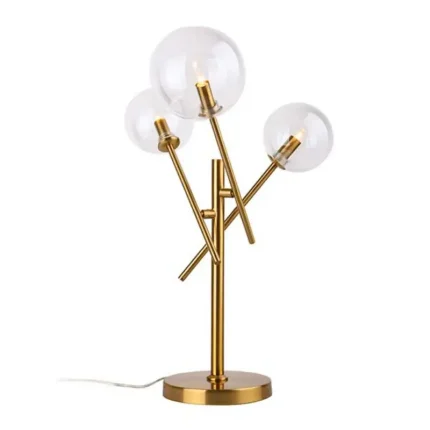 Adjustable Glass Shades Brass Table Lamp