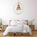 Adjustable gold pendant light