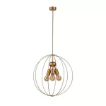 Adjustable gold pendant light