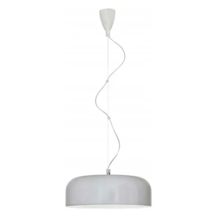 Adjustable Grey Bowl Pendant Light