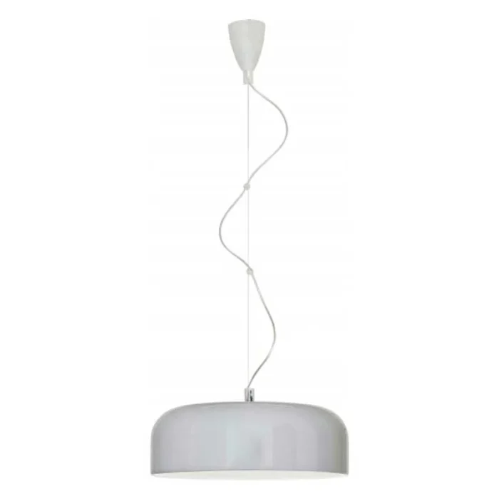 Adjustable Grey Bowl Pendant Light