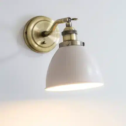 Adjustable Knuckle Vintage Stone Colour Wall Light