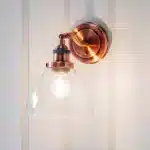 Aged Copper Adjustable Knuckle Wall Light