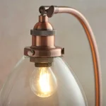 Aged Copper Adjustable Table Lamp