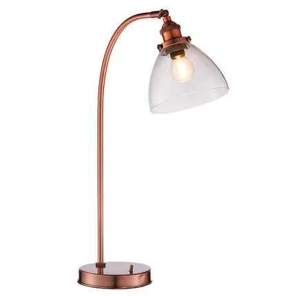 Aged Copper Adjustable Table Lamp