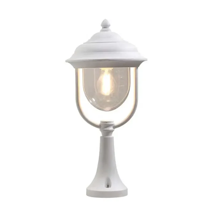 Aluminium Matt White Pillar Light