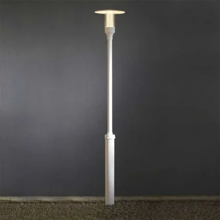 Aluminium Outdoor Lamp Post Light White