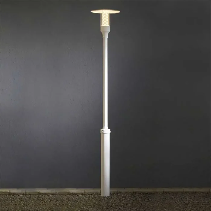 Aluminium Outdoor Lamp Post Light White