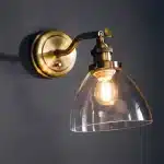 Antique Brass Adjustable Knuckle Wall Light