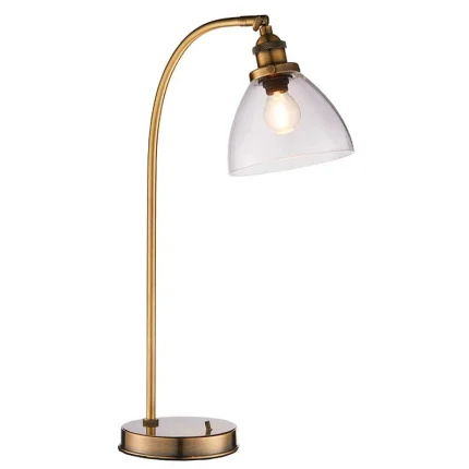 Antique Brass Adjustable Table Lamp