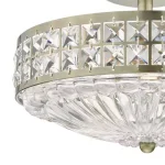 Antique Brass Crystal Beads Pendant Light