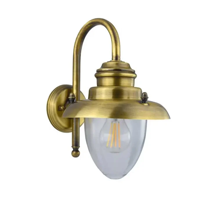 Antique Brass Downlight Outdoor Wall Light