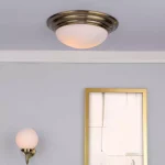 Antique Brass Large Bathroom Ceiling Light