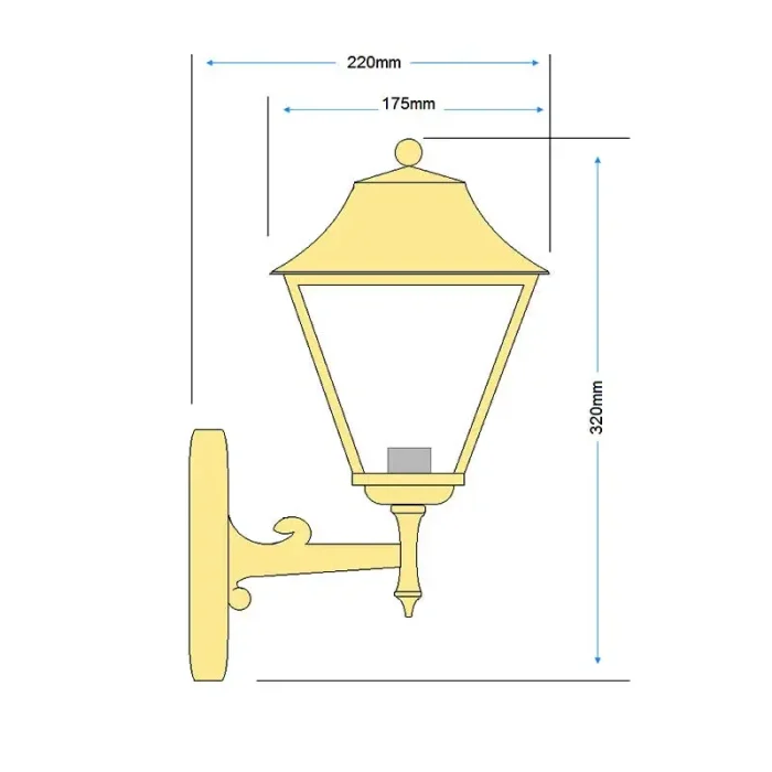 Antique Outdoor Lantern Coastal Wall Light