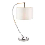 Arched Bright Nickel Table Lamp