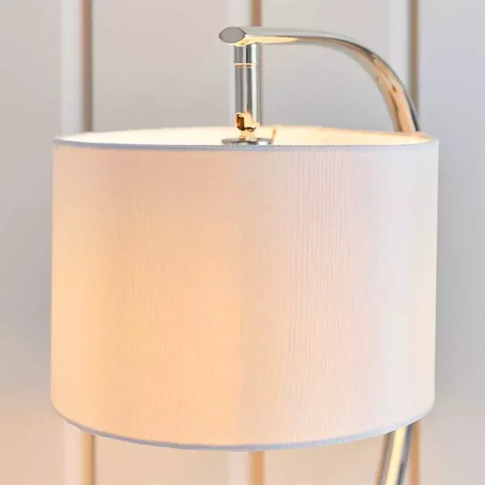 Arched Bright Nickel Table Lamp