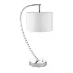 Arched Bright Nickel Table Lamp