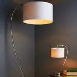 Arched Bright Nickel Table Lamp