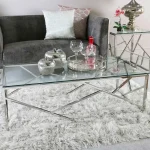 Azul Silver Coffee Table 120CM