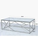 Azul Silver Coffee Table 120CM