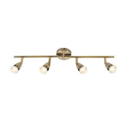 Bar Antique Brass Spotlight Ceiling Light