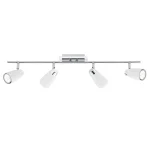 Bar Polished Chrome Ceiling Spotlight White