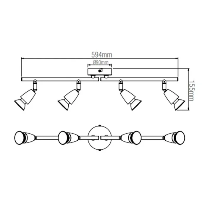 Bar White Ceiling Light