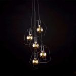 Black Cage Hanging Light