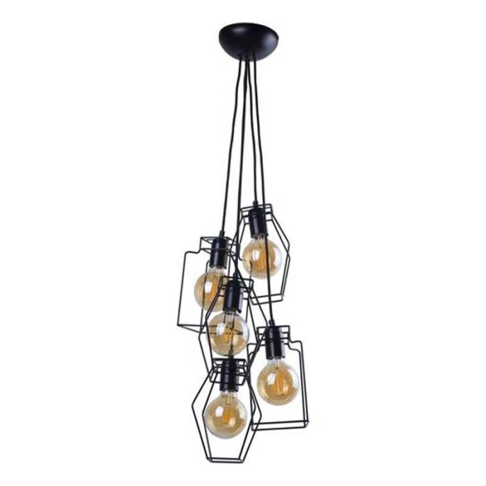 Black Cage Hanging Light