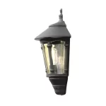 Black Flush Outdoor Wall Light