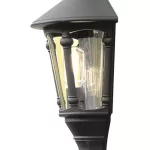 Black Flush Outdoor Wall Light