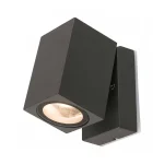 Black Square Aluminium Outdoor Wall Light