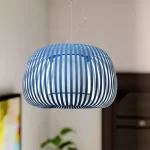 Pendant light with blue shade in 50cm size