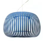 Pendant light with blue shade in 50cm size