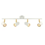 Brass Bar Ceiling Spotlight in White